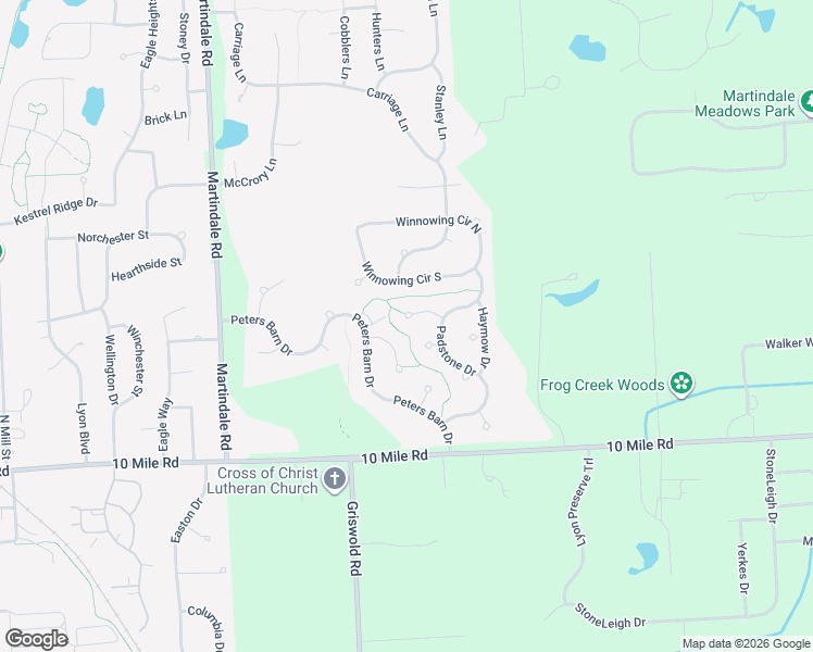 map of restaurants, bars, coffee shops, grocery stores, and more near 58763 Swing Beam Court in South Lyon