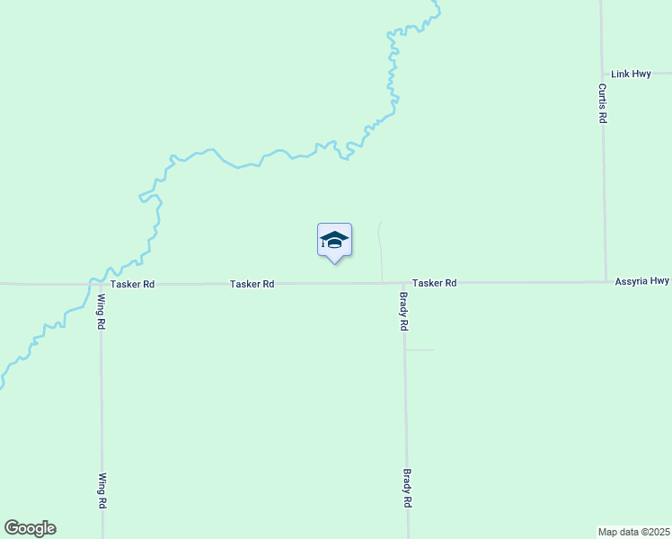 map of restaurants, bars, coffee shops, grocery stores, and more near in Pennfield Charter Township