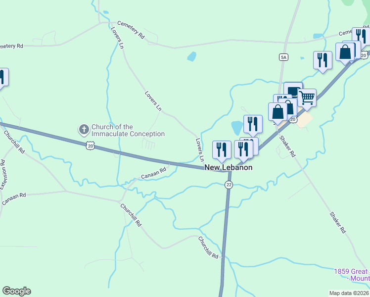 map of restaurants, bars, coffee shops, grocery stores, and more near 586-618 Columbia Pike in Columbia