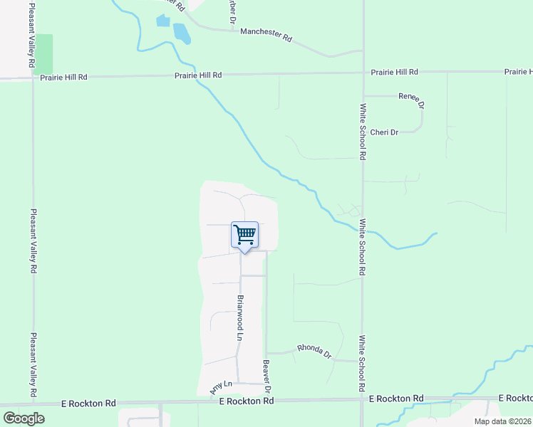 map of restaurants, bars, coffee shops, grocery stores, and more near 7699 Cherry Hill Drive in Roscoe