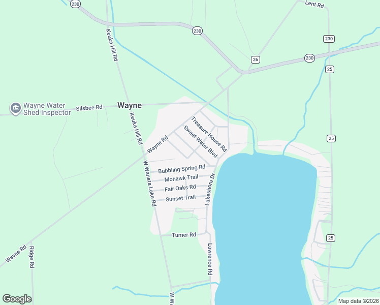 map of restaurants, bars, coffee shops, grocery stores, and more near 9825 Bubbling Spring Road in Wayne