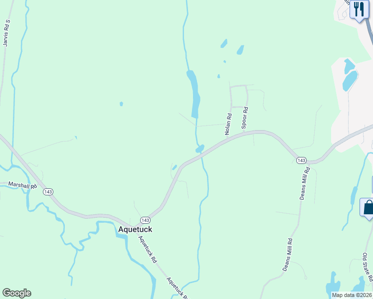 map of restaurants, bars, coffee shops, grocery stores, and more near 530 New York 143 in Ravena