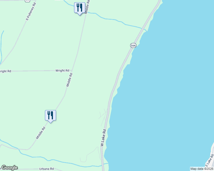 map of restaurants, bars, coffee shops, grocery stores, and more near 11495 West Lake Road in Hammondsport