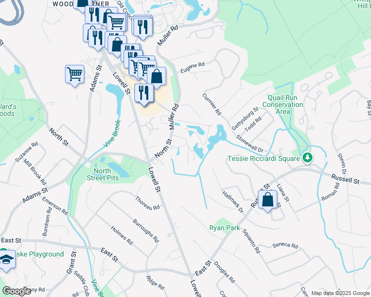 map of restaurants, bars, coffee shops, grocery stores, and more near 4 Sorelle Place in Burlington