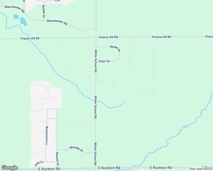 map of restaurants, bars, coffee shops, grocery stores, and more near 14155 White School Road in South Beloit
