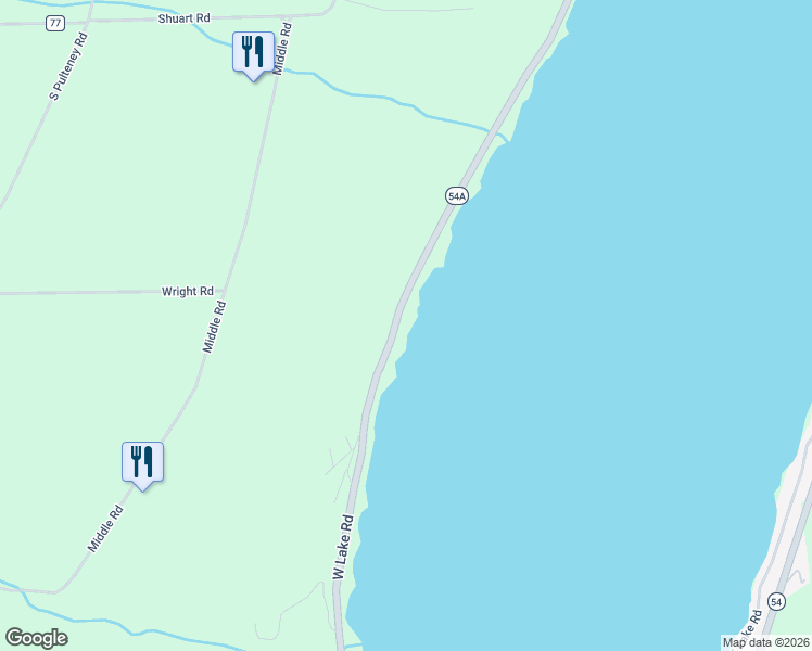 map of restaurants, bars, coffee shops, grocery stores, and more near 11492 West Lake Road in Hammondsport