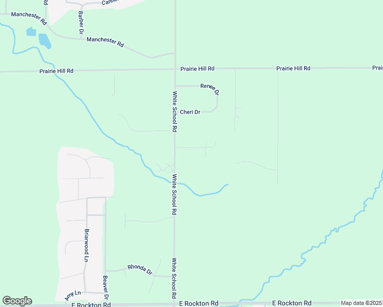 map of restaurants, bars, coffee shops, grocery stores, and more near 14155 White School Road in South Beloit
