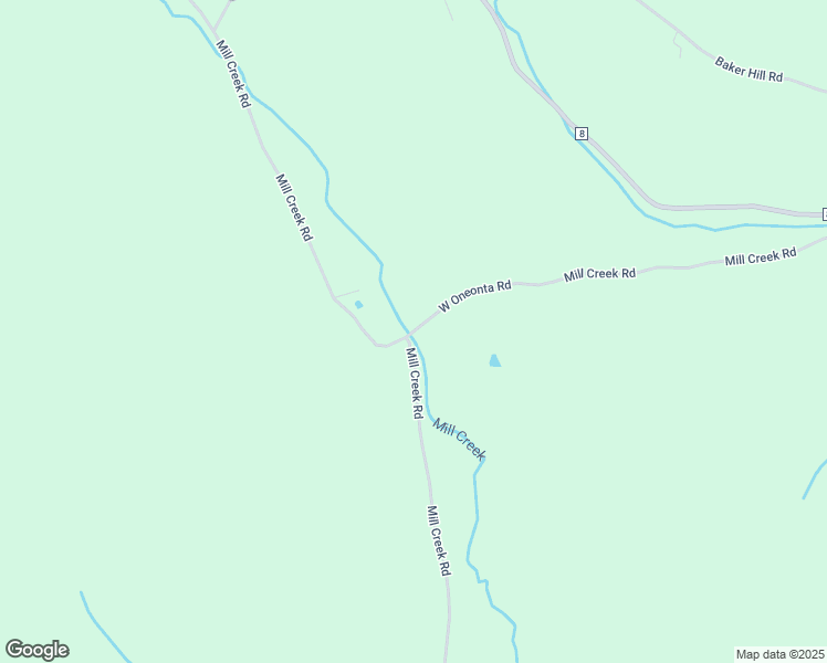 map of restaurants, bars, coffee shops, grocery stores, and more near 130 West Oneonta Road in Otego