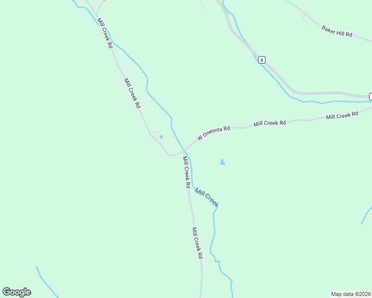 map of restaurants, bars, coffee shops, grocery stores, and more near 130 West Oneonta Road in Otego