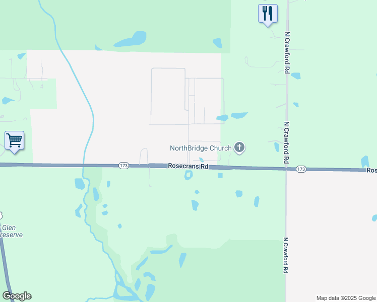 map of restaurants, bars, coffee shops, grocery stores, and more near Gregory Drive in Antioch