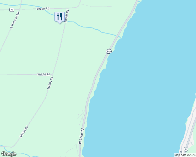 map of restaurants, bars, coffee shops, grocery stores, and more near 11492 West Lake Road in Hammondsport