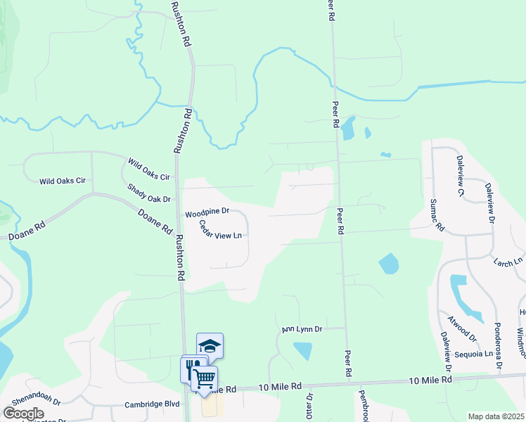 map of restaurants, bars, coffee shops, grocery stores, and more near 12868 Burgandy Drive in South Lyon