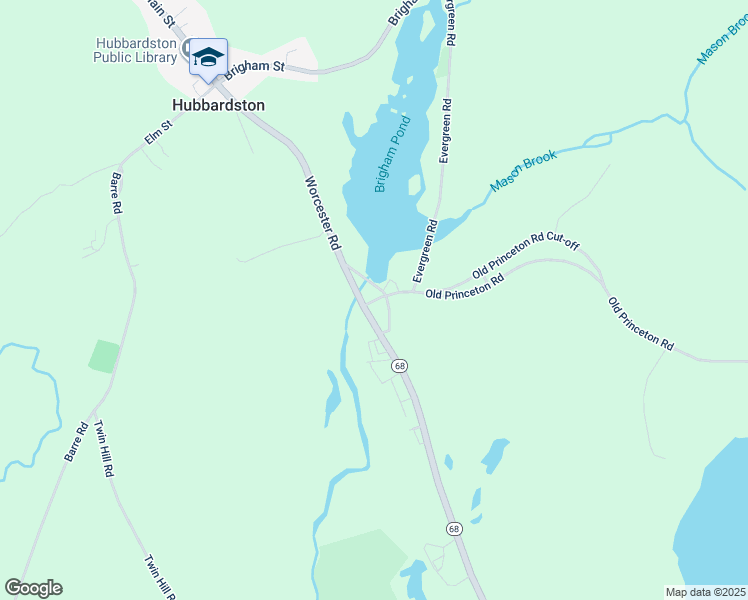 map of restaurants, bars, coffee shops, grocery stores, and more near 5 Old Princeton Road in Hubbardston