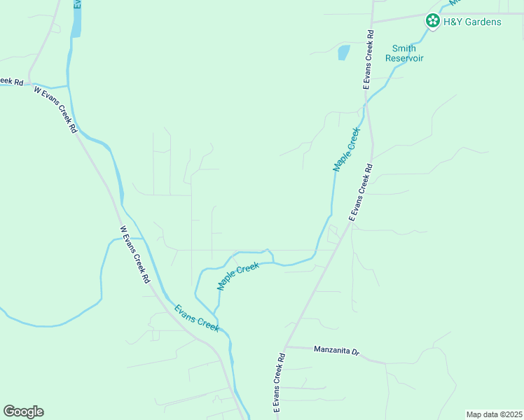 map of restaurants, bars, coffee shops, grocery stores, and more near 2579 East Evans Creek Road in Rogue River