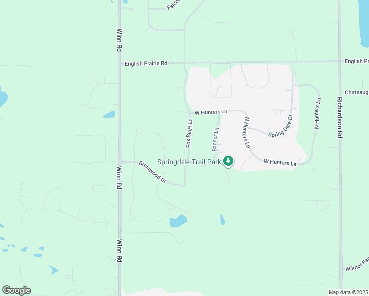 map of restaurants, bars, coffee shops, grocery stores, and more near 9701 Fox Bluff Lane in Spring Grove