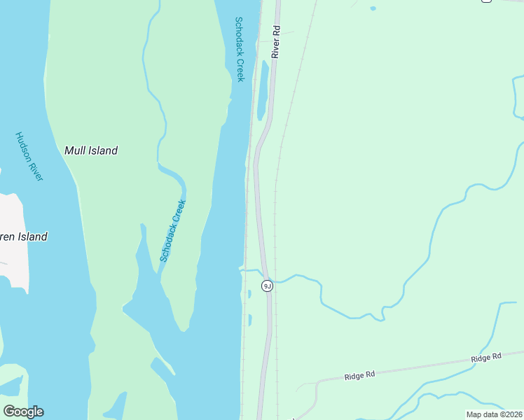 map of restaurants, bars, coffee shops, grocery stores, and more near 362 River Road in Schodack Landing