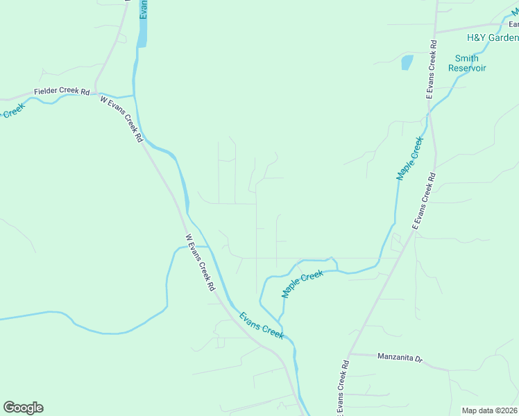 map of restaurants, bars, coffee shops, grocery stores, and more near 2571 Epperson Lane in Rogue River