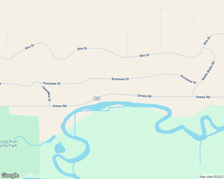 map of restaurants, bars, coffee shops, grocery stores, and more near 28205 Drews Road in Chiloquin