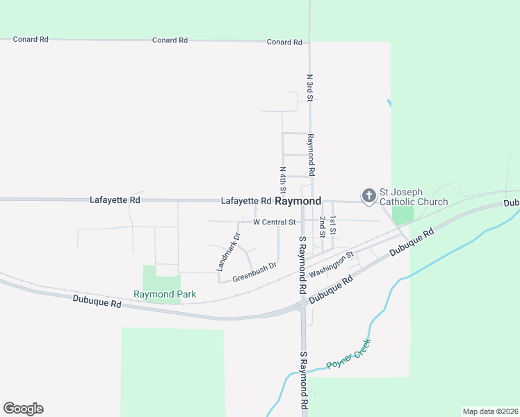 map of restaurants, bars, coffee shops, grocery stores, and more near 200 West Central Street in Raymond