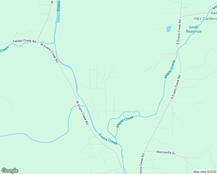 map of restaurants, bars, coffee shops, grocery stores, and more near 2571 Epperson Lane in Rogue River