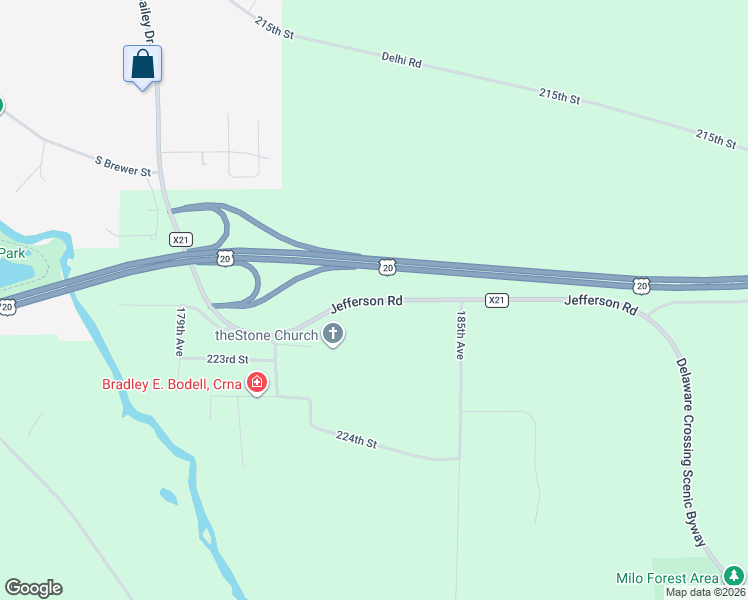 map of restaurants, bars, coffee shops, grocery stores, and more near Jefferson Road in Manchester