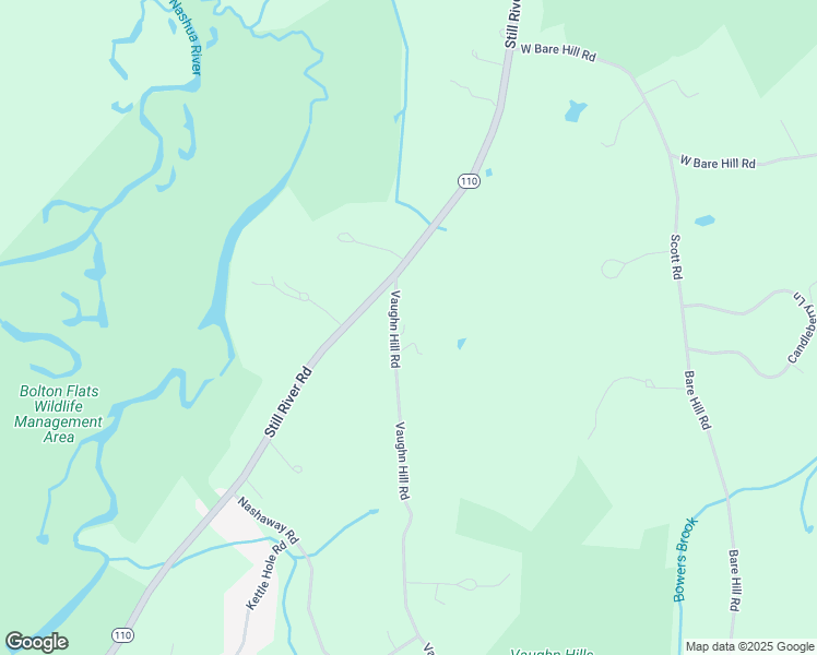 map of restaurants, bars, coffee shops, grocery stores, and more near 261 Vaughn Hill Road in Bolton