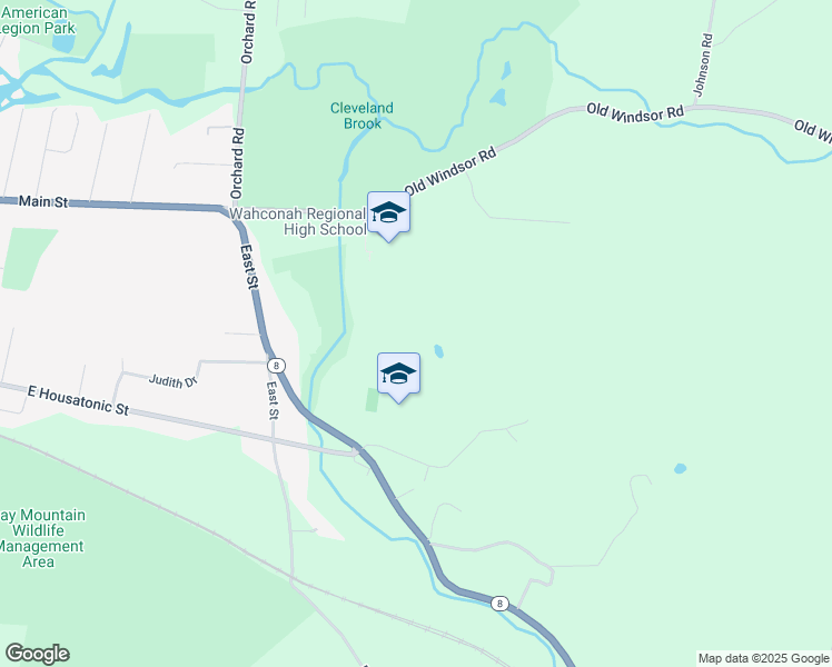 map of restaurants, bars, coffee shops, grocery stores, and more near 150 Old Windsor Road in Dalton