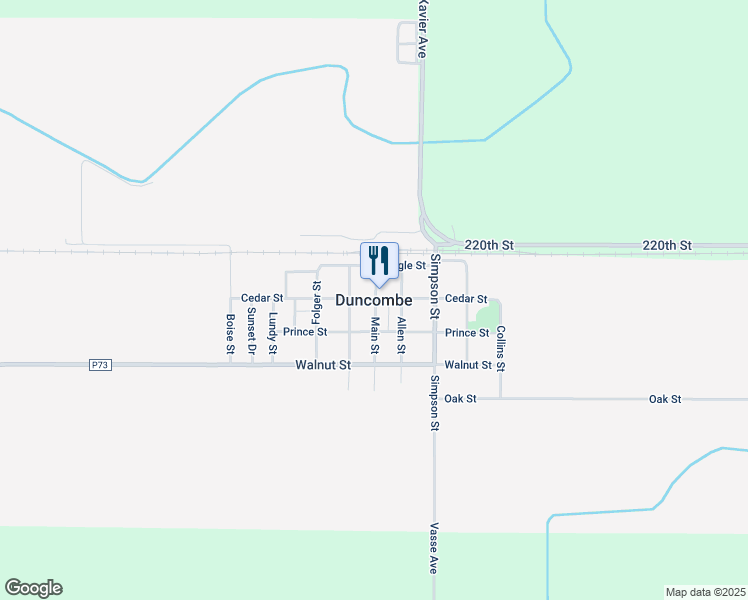 map of restaurants, bars, coffee shops, grocery stores, and more near in Duncombe