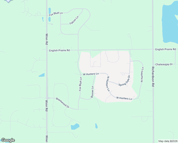 map of restaurants, bars, coffee shops, grocery stores, and more near 2104 West Hunters Lane in Spring Grove