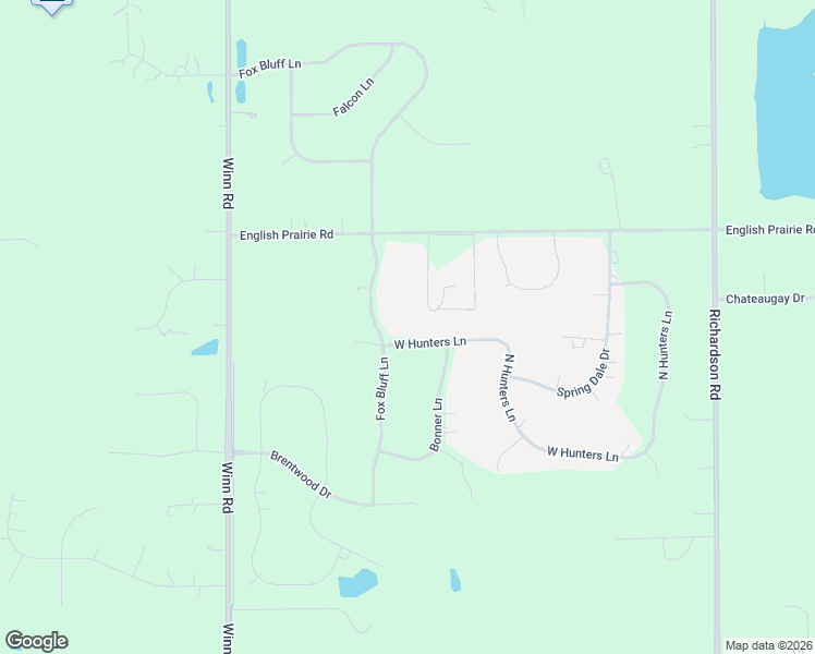 map of restaurants, bars, coffee shops, grocery stores, and more near 2104 W Hunters Ln in Spring Grove