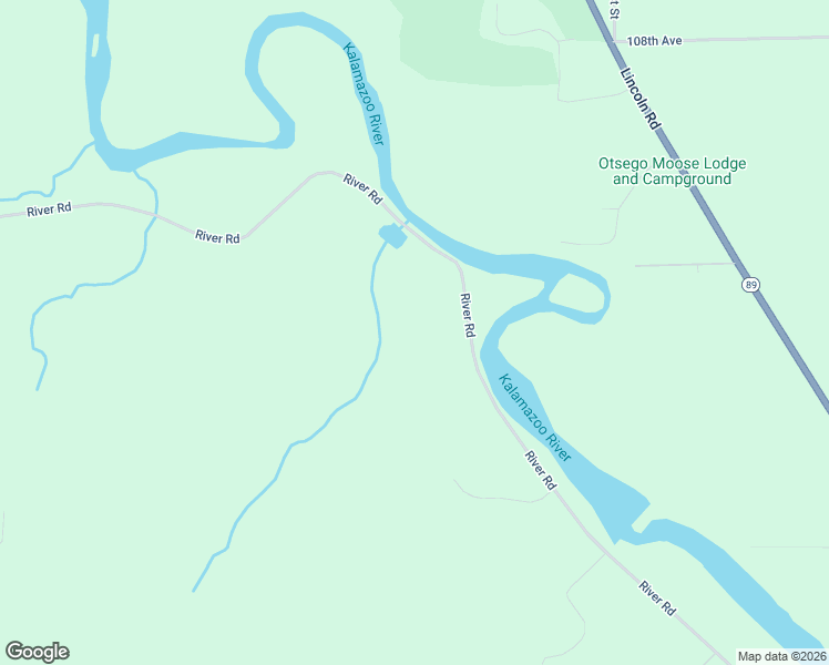 map of restaurants, bars, coffee shops, grocery stores, and more near 722 West River Street in Otsego