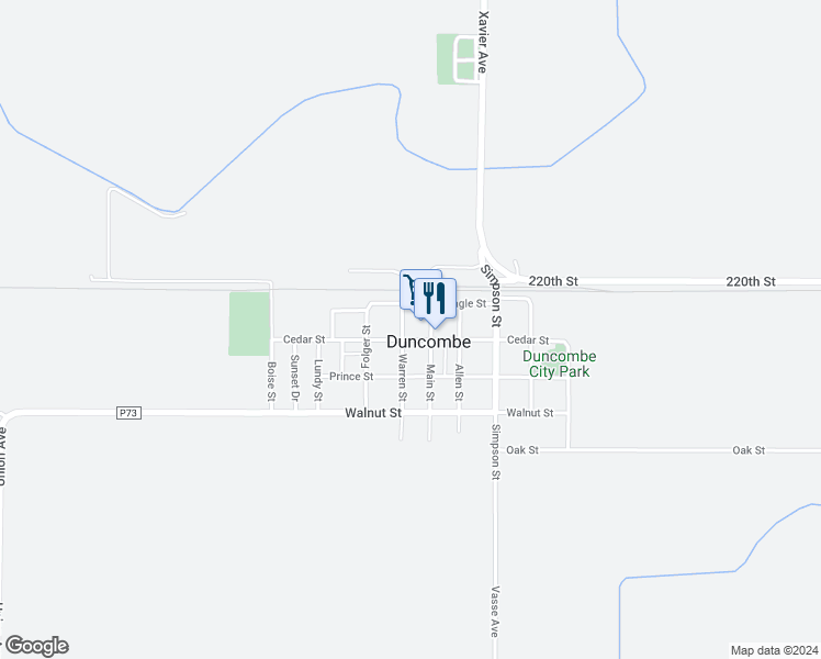 map of restaurants, bars, coffee shops, grocery stores, and more near 426 Warren Street in Duncombe