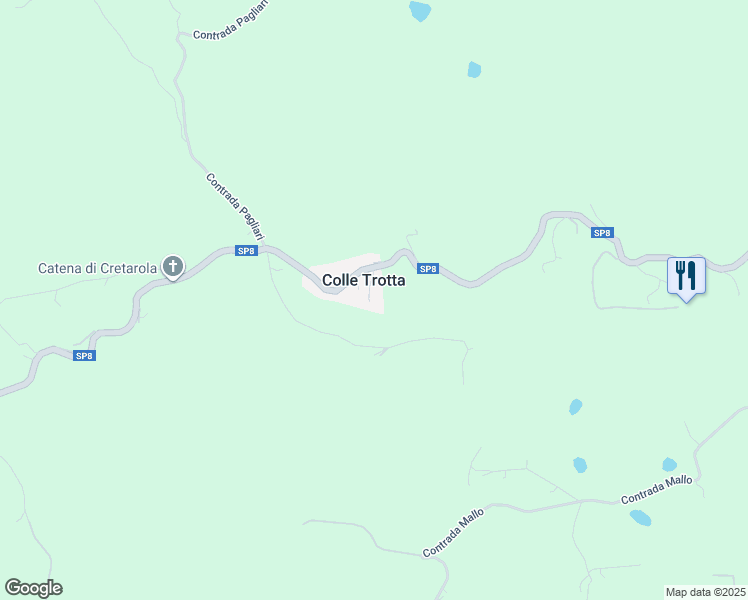 map of restaurants, bars, coffee shops, grocery stores, and more near 11 Contrada Colle Trotta in Colle Trotta