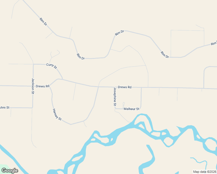 map of restaurants, bars, coffee shops, grocery stores, and more near Drews Road in Klamath County