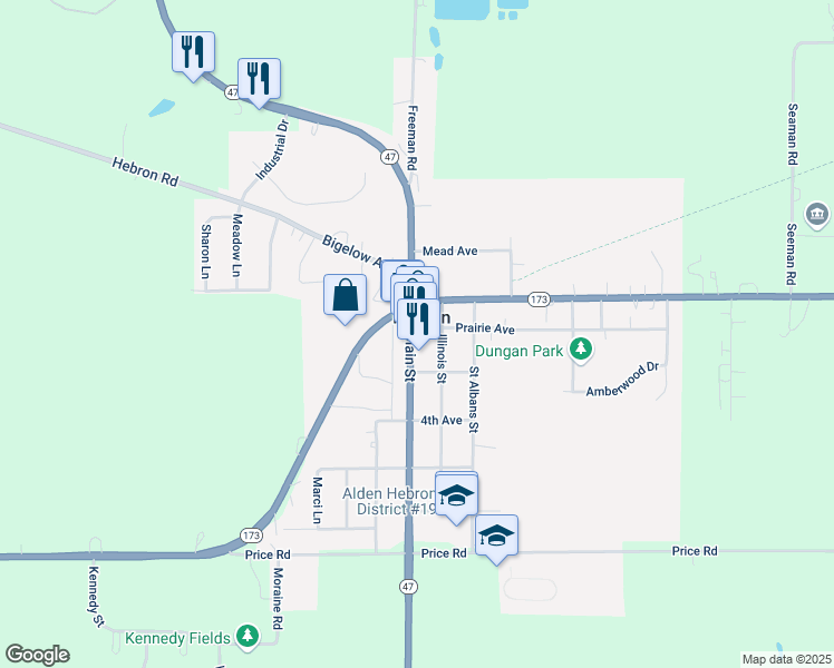 map of restaurants, bars, coffee shops, grocery stores, and more near in Hebron