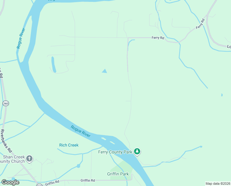 map of restaurants, bars, coffee shops, grocery stores, and more near 1080 Ferry Road in Grants Pass