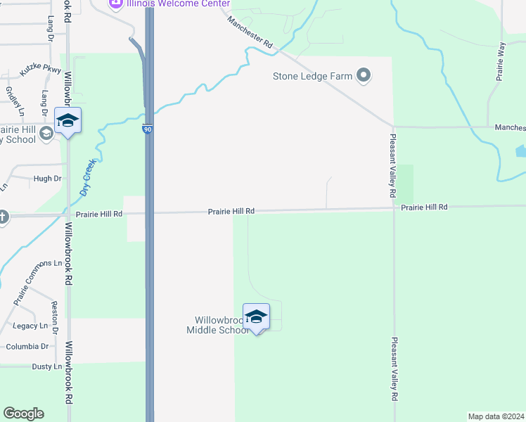 map of restaurants, bars, coffee shops, grocery stores, and more near 6605 Prairie Hill Road in South Beloit
