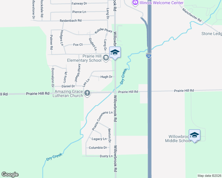 map of restaurants, bars, coffee shops, grocery stores, and more near 5867-5983 Prairie Hill Road in South Beloit
