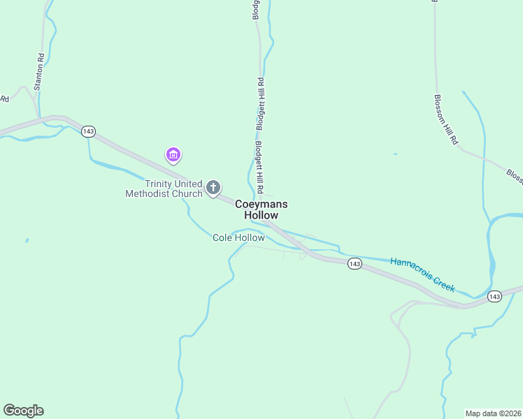 map of restaurants, bars, coffee shops, grocery stores, and more near in Coeymans Hollow