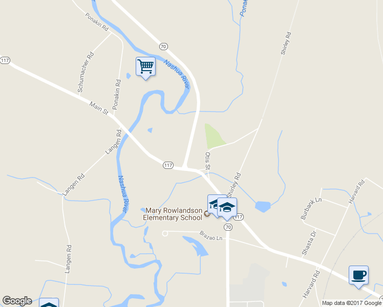 map of restaurants, bars, coffee shops, grocery stores, and more near 19 Lunenburg Road in Lancaster