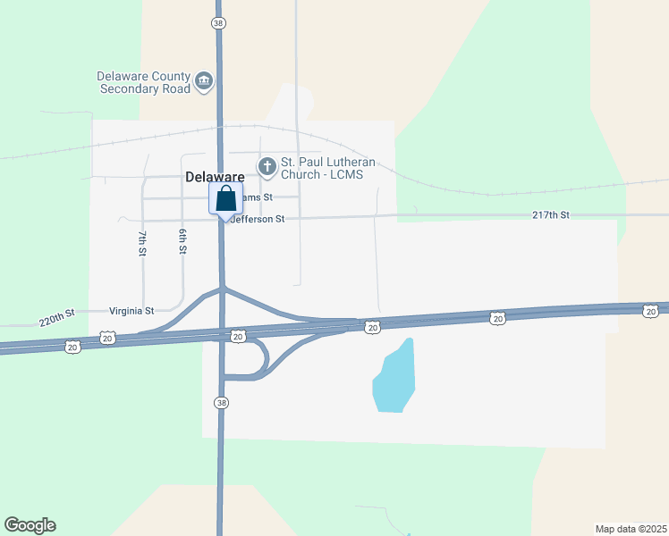 map of restaurants, bars, coffee shops, grocery stores, and more near in Delaware