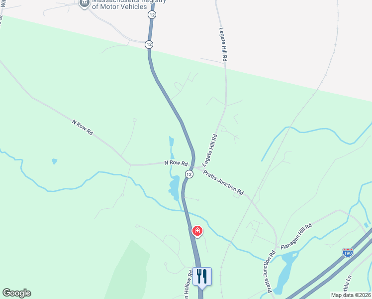 map of restaurants, bars, coffee shops, grocery stores, and more near 275 Leominster Road in Sterling