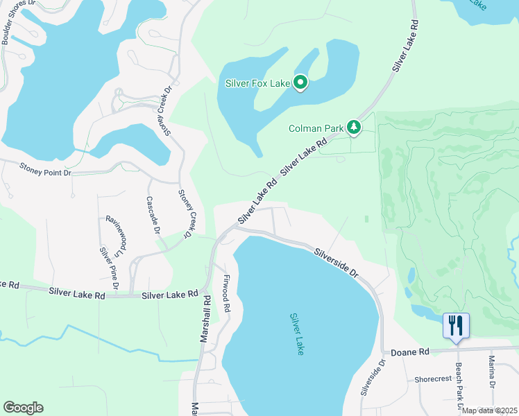map of restaurants, bars, coffee shops, grocery stores, and more near 9023 Hillview Drive in South Lyon