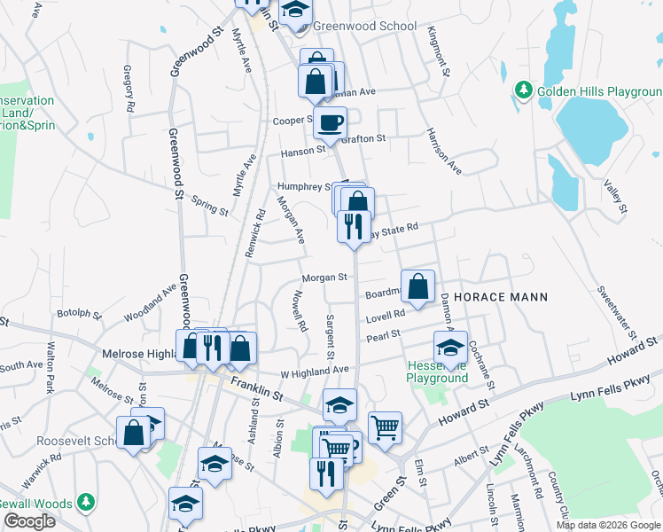 map of restaurants, bars, coffee shops, grocery stores, and more near 11 Tamworth Hill Avenue in Wakefield