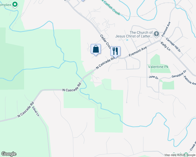 map of restaurants, bars, coffee shops, grocery stores, and more near 3080 North Cascade Road in Dubuque
