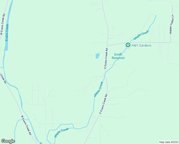 map of restaurants, bars, coffee shops, grocery stores, and more near 3163 East Evans Creek Road in Rogue River