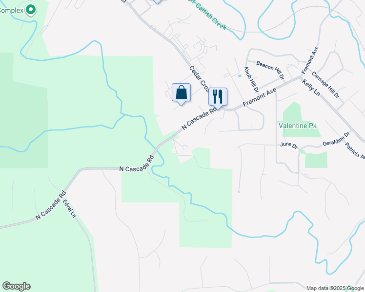 map of restaurants, bars, coffee shops, grocery stores, and more near 3080 North Cascade Road in Dubuque