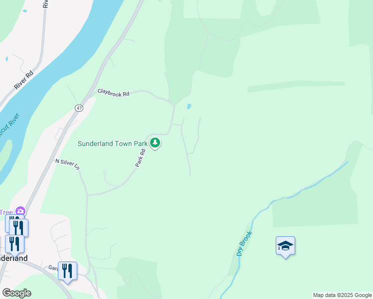 map of restaurants, bars, coffee shops, grocery stores, and more near 76 Bears Den Drive in Sunderland