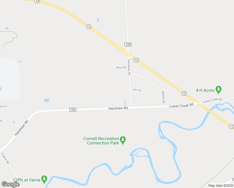 map of restaurants, bars, coffee shops, grocery stores, and more near 1706 Hanshaw Road in Ithaca