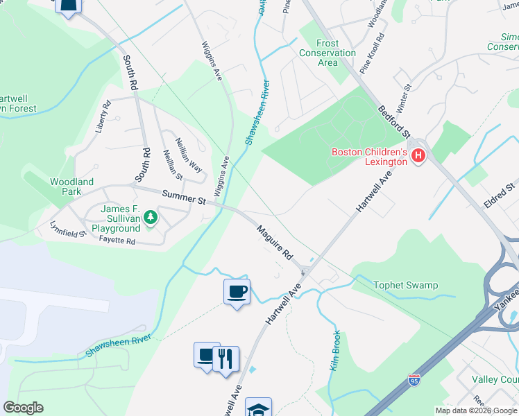 map of restaurants, bars, coffee shops, grocery stores, and more near 81 Westview Street in Lexington